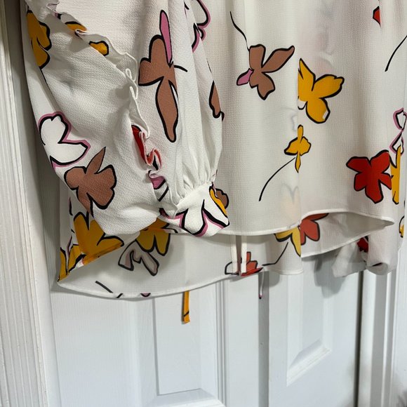 Ted Baker Thurso Floral Top Ted size 5 - Picture 7 of 16